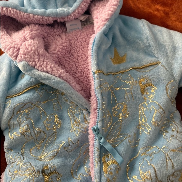 Princess Blue and Pink Fleece Hoodie - Picture 4 of 5
